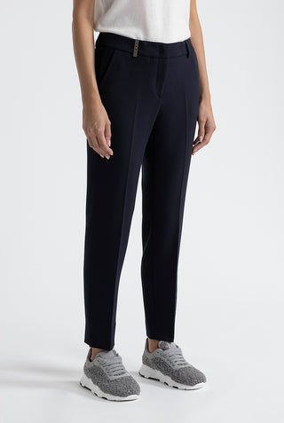 Iconic 4718 stretch viscose double cloth trousers  