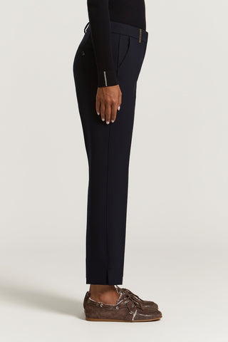 Pantalone a sigaretta in tela tecnica compatta