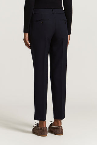 Pantalone a sigaretta in tela tecnica compatta