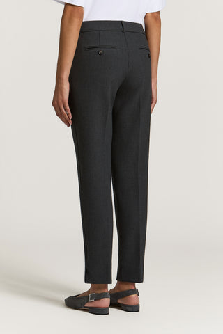 Pantalone a sigaretta in tela tecnica compatta