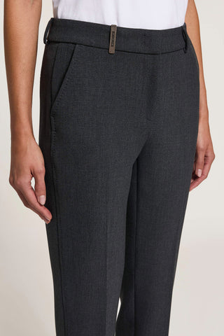 Pantalone a sigaretta in tela tecnica compatta