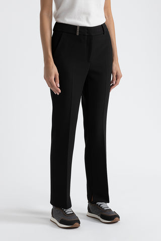 Stretch viscose-cotton trousers  