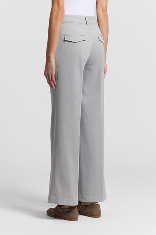 Stonewash gabardine trousers