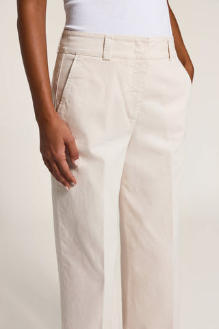 Pantalone in gabardina di cotone