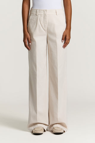 Pantalone in gabardina di cotone
