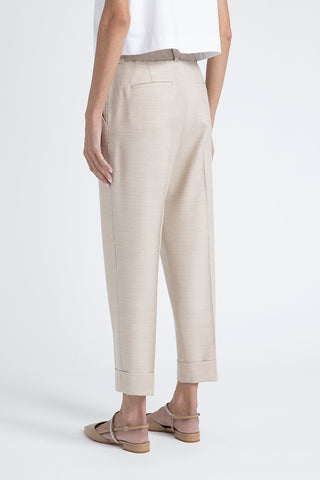 Loro Piana jaspé comfort wool fabric trousers  