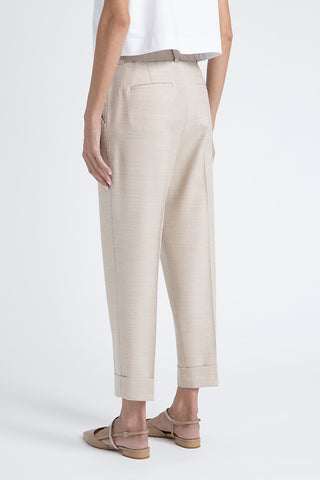 Loro Piana jaspé comfort wool fabric trousers  