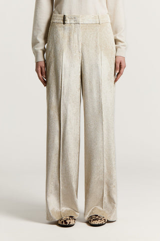 Velvet palazzo trousers