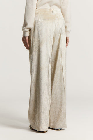 Velvet palazzo trousers