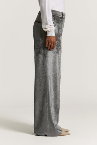 Pantalone a palazzo in velluto