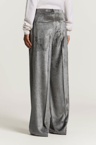 Pantalone a palazzo in velluto