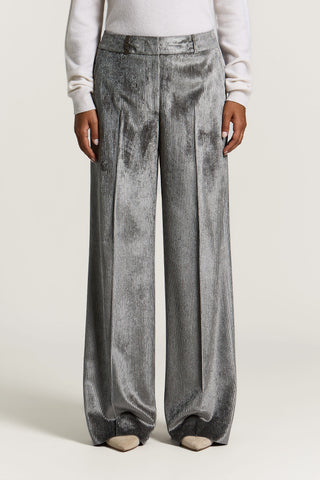 Pantalone a palazzo in velluto