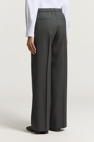 Pantalone in gabardina di lana