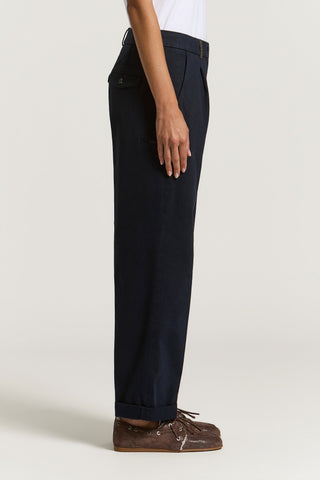 Pantalone in gabardina di cotone