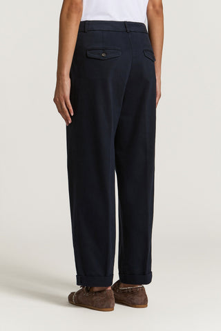 Pantalone in gabardina di cotone