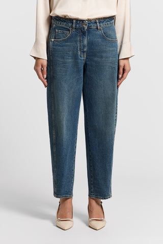 Denim carrot stone wash