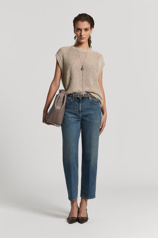 Denim carrot stone wash