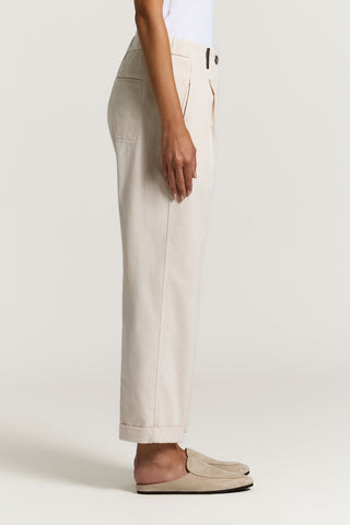 Pantalone in gabardina di cotone