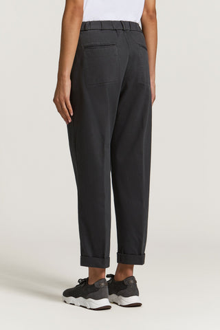 Pantalone in gabardina di cotone