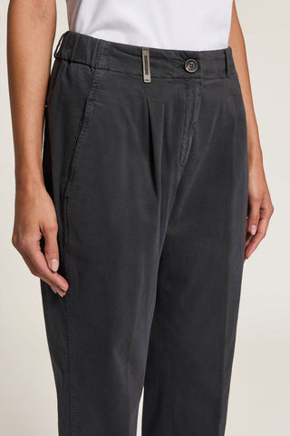 Pantalone in gabardina di cotone