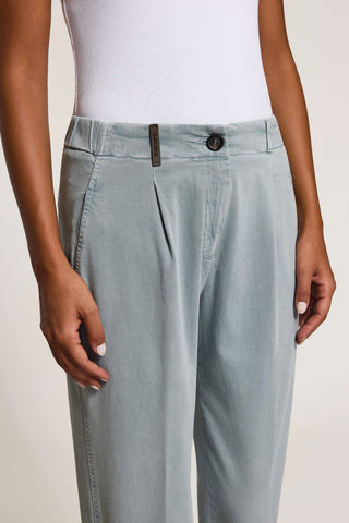 Pantalone in gabardina di cotone