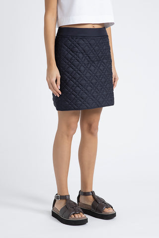 Drip-proof quilted mini skirt  