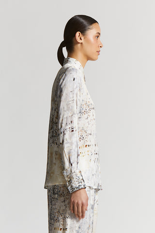 Viscose satin shirt