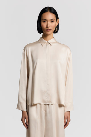 Viscose satin shirt