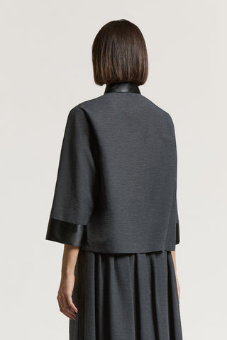 Camicia in organza semilucida