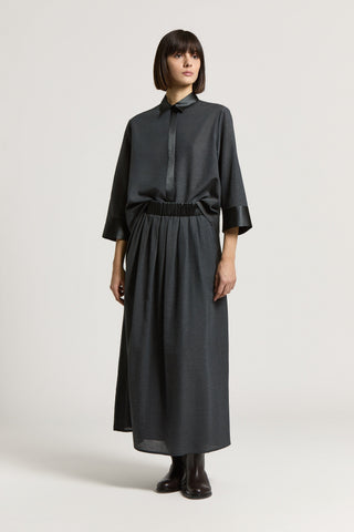 Camicia in organza semilucida