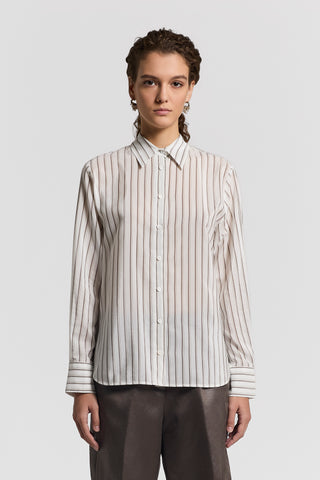 Silk and cotton organza shirt