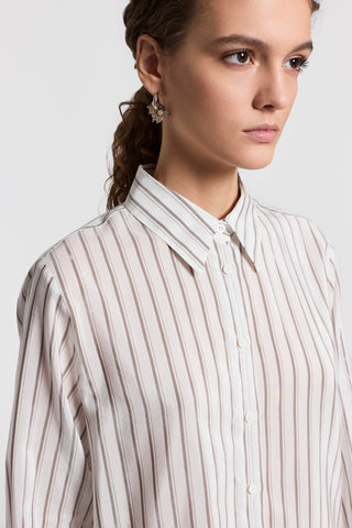 Silk and cotton organza shirt