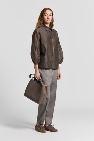 Silk and cotton organza shirt