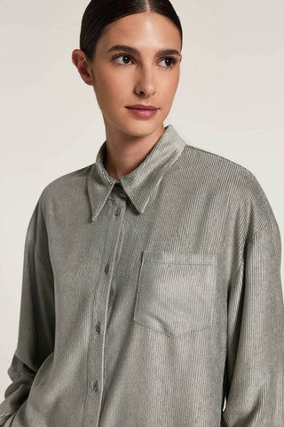Camicia in velluto a coste