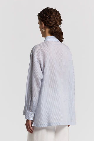 Cotton and silk voile shirt