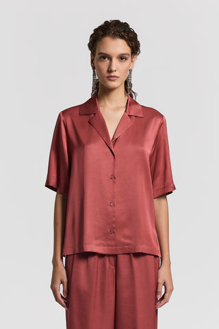Viscose satin shirt