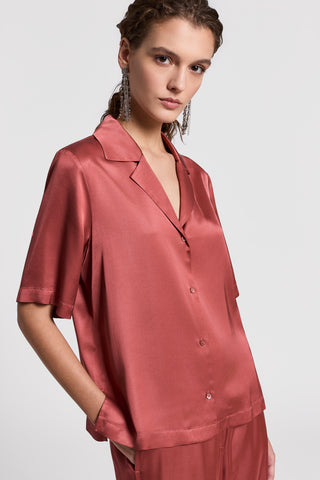 Viscose satin shirt