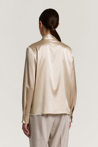 Camicia in raso di seta