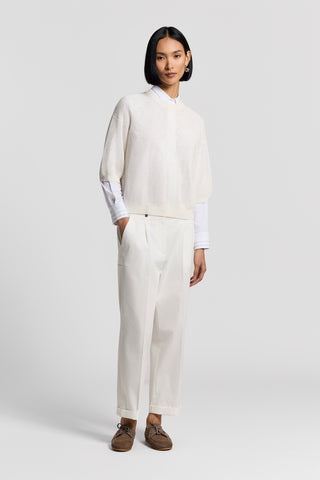 Stretch cotton poplin shirt