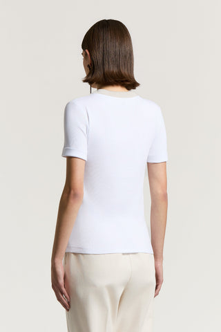 T-shirt in microcostina jersey stretch