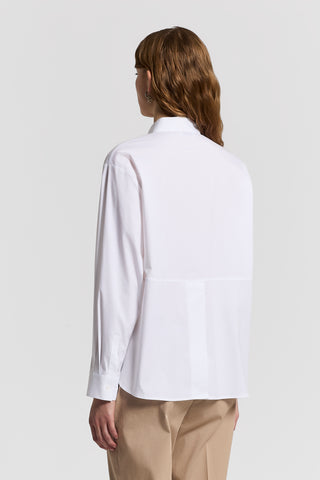 Stretch cotton poplin shirt