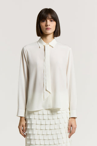 Camicia in crepe de chine