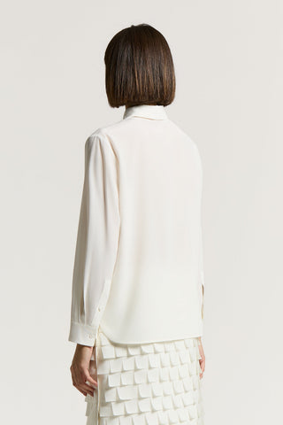 Camicia in crepe de chine