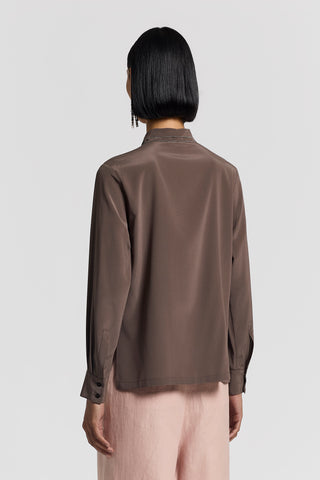 Silk crepe de chine shirt