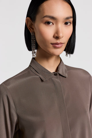 Silk crepe de chine shirt