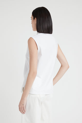 Sleeveless Poplin Shirt  