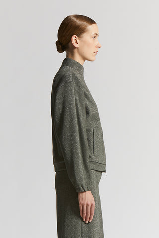 Lurex cotton sweatshirt