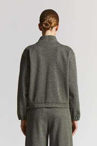 Lurex cotton sweatshirt