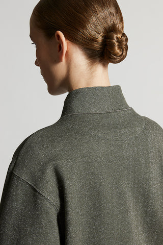 Lurex cotton sweatshirt