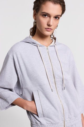 Stretch cotton sweatshirt